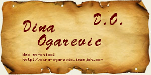Dina Ogarević vizit kartica